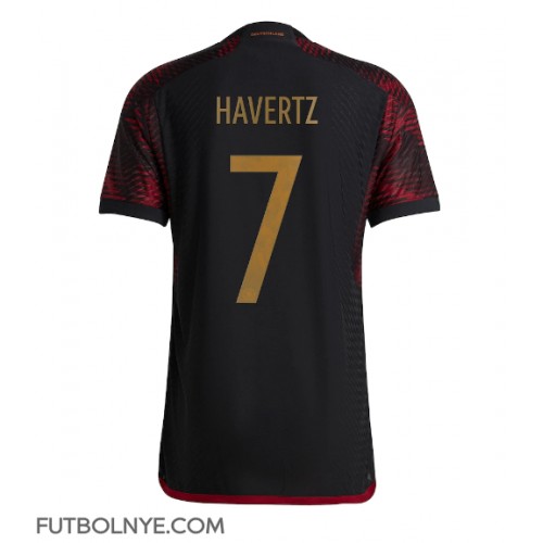Camiseta Alemania Kai Havertz #7 Visitante Equipación Mundial 2022 manga corta
